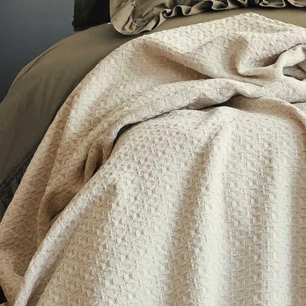 Cuvertură Issimo Home BROOKE  Bumbac / Cream photo 2