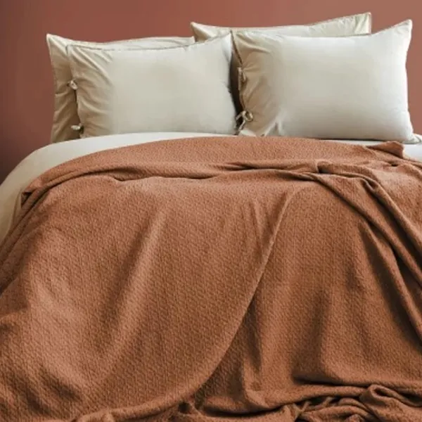 Покрывало Issimo Home BROOKE  Хлопок / Коричневый photo 1