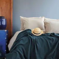 Cuvertură Issimo Home BROOKE  Bumbac / Navy