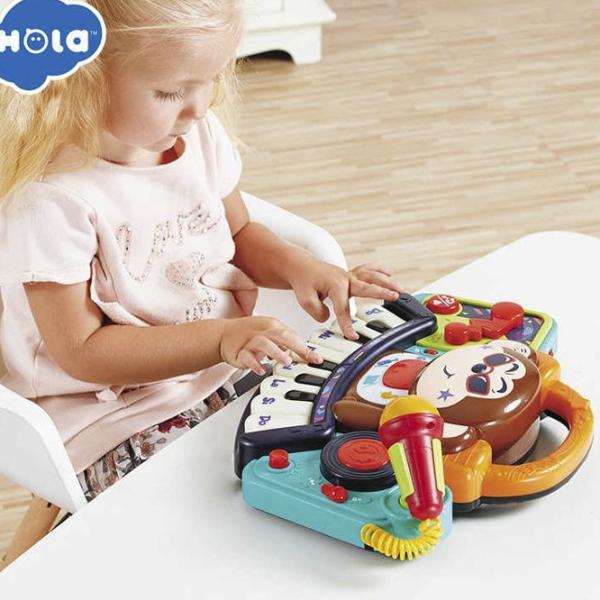 Pian pentru copii Hola Toys 3137 13 clape / Multicolor photo 5