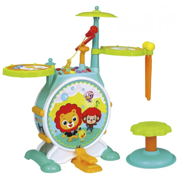 Tobă Hola Toys Drum Set 3+ / Multicolor photo 1
