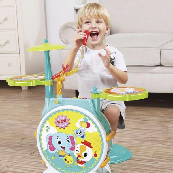 Tobă Hola Toys Drum Set 3+ / Multicolor photo 2