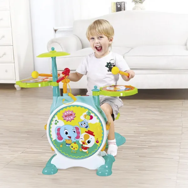 Tobă Hola Toys Drum Set 3+ / Multicolor photo 3