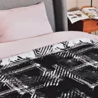 Покрывало Mobicasa KASSANDRA  Хлопок / Черный