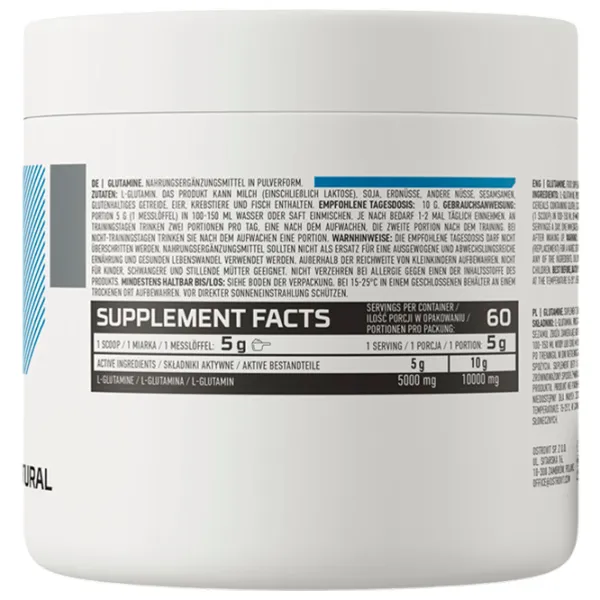 Aminoacizi Osrovit Glutamine (5902232610239) 300 g  photo 3 Aminoacizi Osrovit Glutamine (5902232610239) 300 g  photo 3