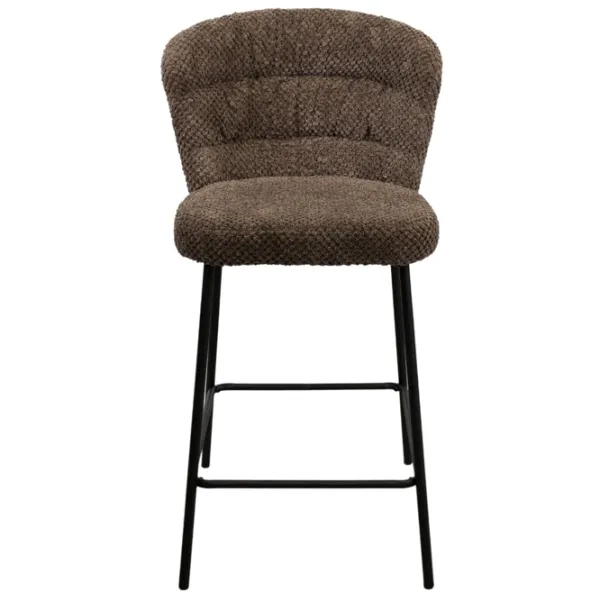 Scaun de bar Deco Escada Catifea / Metal / Brown photo 1 Scaun de bar Deco Escada Catifea / Metal / Brown photo 1