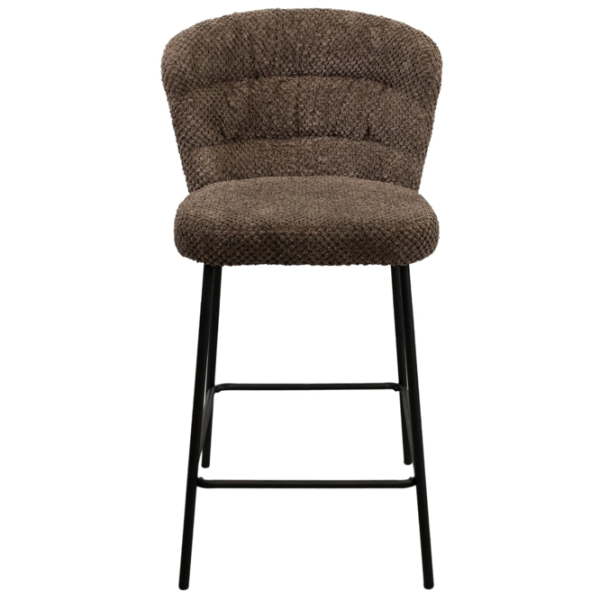 Scaun de bar Deco Escada Catifea / Metal / Brown photo 1 Scaun de bar Deco Escada Catifea / Metal / Brown photo 1
