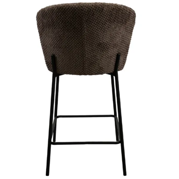 Scaun de bar Deco Escada Catifea / Metal / Brown photo 2 Scaun de bar Deco Escada Catifea / Metal / Brown photo 2