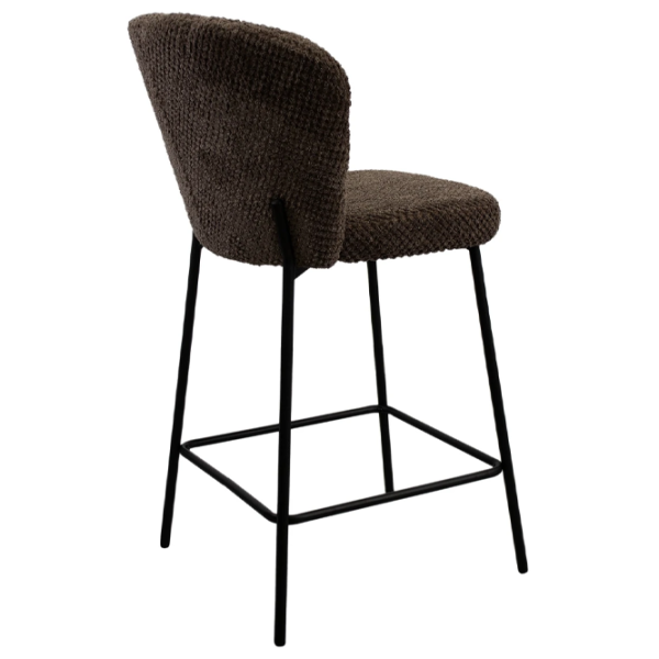 Scaun de bar Deco Escada Catifea / Metal / Brown photo 4 Scaun de bar Deco Escada Catifea / Metal / Brown photo 4