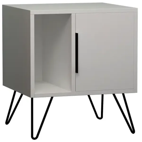 Noptiere Decortie GLYNN  58 x 50.2 x 44.6 / PAL / White photo 1 Noptiere Decortie GLYNN  58 x 50.2 x 44.6 / PAL / White photo 1