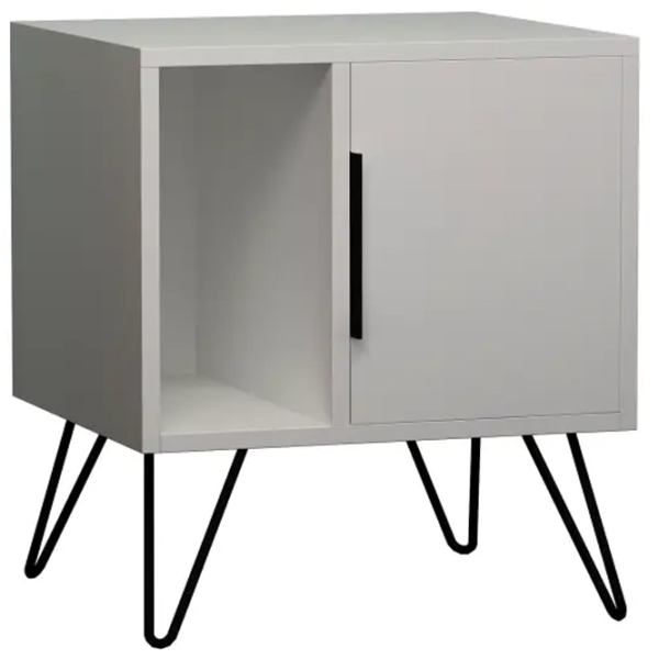 Noptiere Decortie GLYNN  58 x 50.2 x 44.6 / PAL / White photo 1 Noptiere Decortie GLYNN  58 x 50.2 x 44.6 / PAL / White photo 1