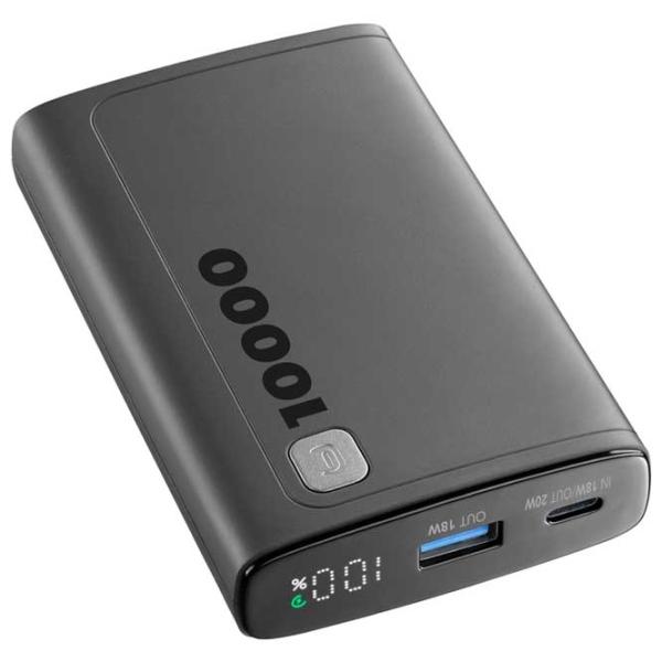 Power Bank Cellularline PBDISPL01PD10000K 10000 mAh/ Black photo 2 Power Bank Cellularline PBDISPL01PD10000K 10000 mAh/ Black photo 2