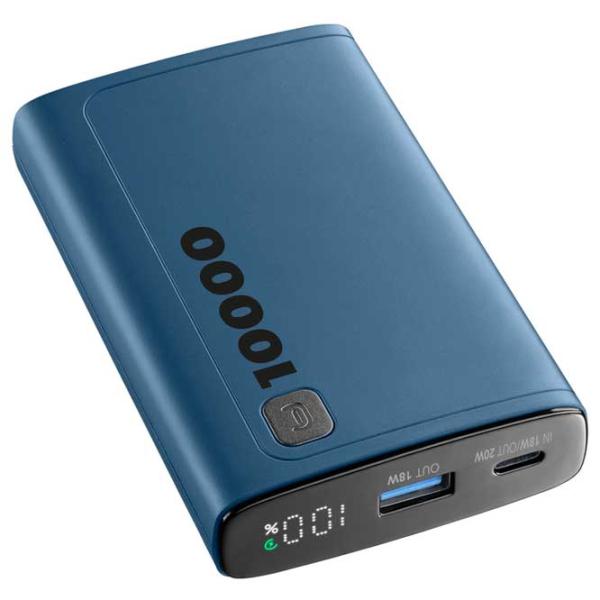 Power Bank Cellularline PBDISPL01PD10000B 10000 мАч/ Синий photo 3 Power Bank Cellularline PBDISPL01PD10000B 10000 мАч/ Синий photo 3