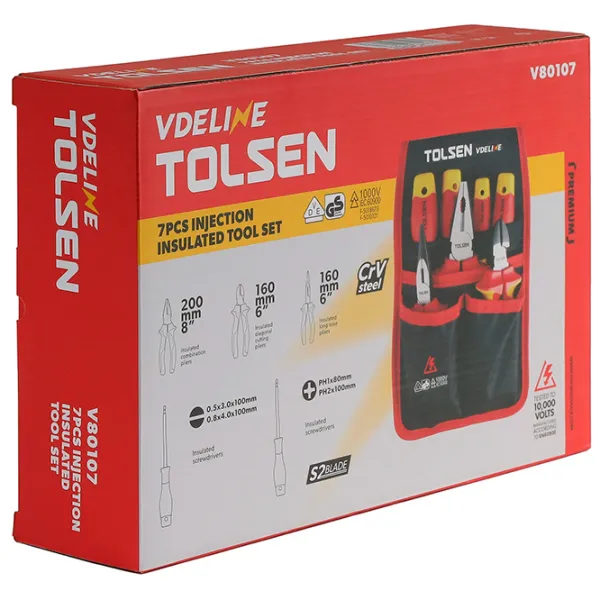 Набор инструментов Tolsen V80107 Количество в наборе: 7 photo 9 Набор инструментов Tolsen V80107 Количество в наборе: 7 photo 9