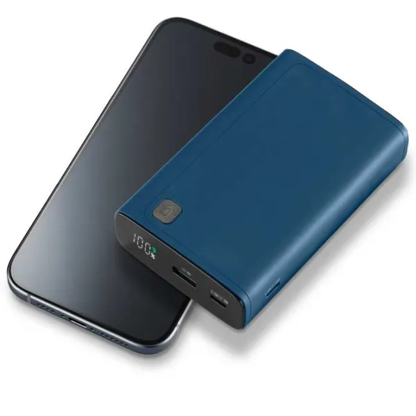 Power Bank Cellularline PBDISPL01PD20000B 20000 mAh/ Blue photo 4 Power Bank Cellularline PBDISPL01PD20000B 20000 mAh/ Blue photo 4