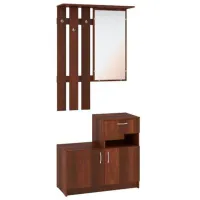 Вешалка с зеркалом Pehotin Ivona ДСП / Орех