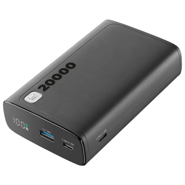 Power Bank Cellularline PBDISPL01PD20000K 20000 mAh/ Black photo 1 Power Bank Cellularline PBDISPL01PD20000K 20000 mAh/ Black photo 1