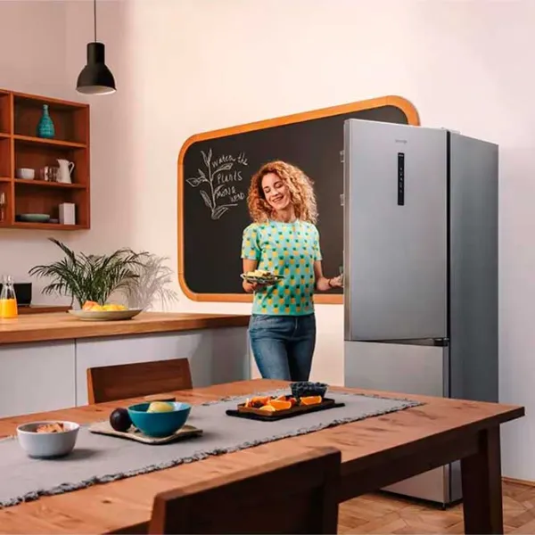Frigider Gorenje NRK619CAXL4 cu congelator jos 304 l / 186 cm / Inox photo 3
