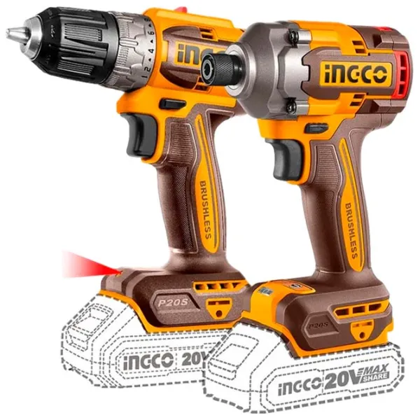 Set de instrumente INGCO CKLI20272 20 V / 2 photo 1