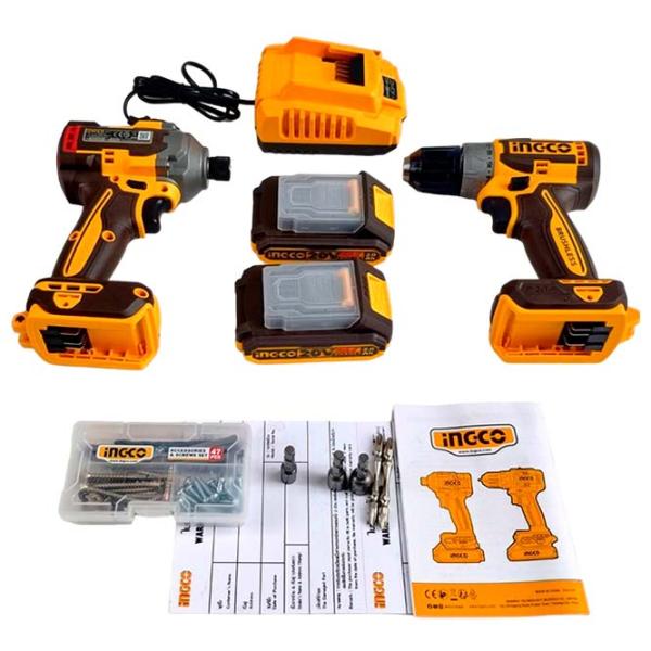 Set de instrumente INGCO CKLI20272 20 V / 2 photo 2