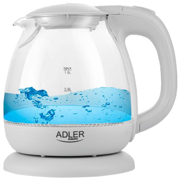 Ceainic electric Adler AD-1283 1l / Ascuns / Gray photo 2