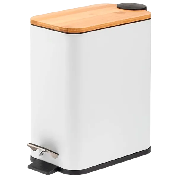 Coș de gunoi Sepio 9018 6 l / Inox / White photo 1