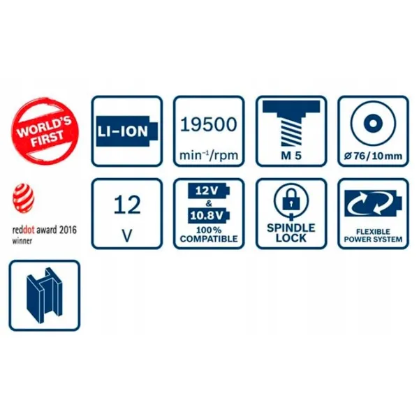 Set de instrumente Bosch B0615990M9M 18 V / 2 photo 2