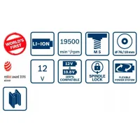 Set de instrumente Bosch B0615990M9M 18 V / 2 photo 2