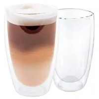 Set de pahare Axentia 133933 0.45l / Sticlă / Transparent