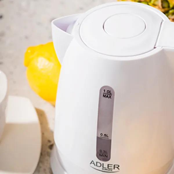 Ceainic electric Adler AD-1272 1l / Ascuns / White photo 7