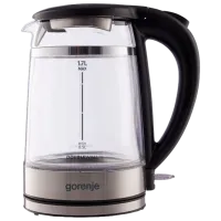 Электрочайник Gorenje K17GDW 1.7л / Скрытый / Черный