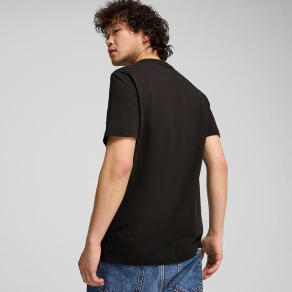 Tricou pentru bărbați Puma Mapf1 Ess Logo Tee 100% bumbac / Black photo 4