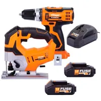 Set de instrumente Villager VLN 3220+VLN 1120 18 V / 2