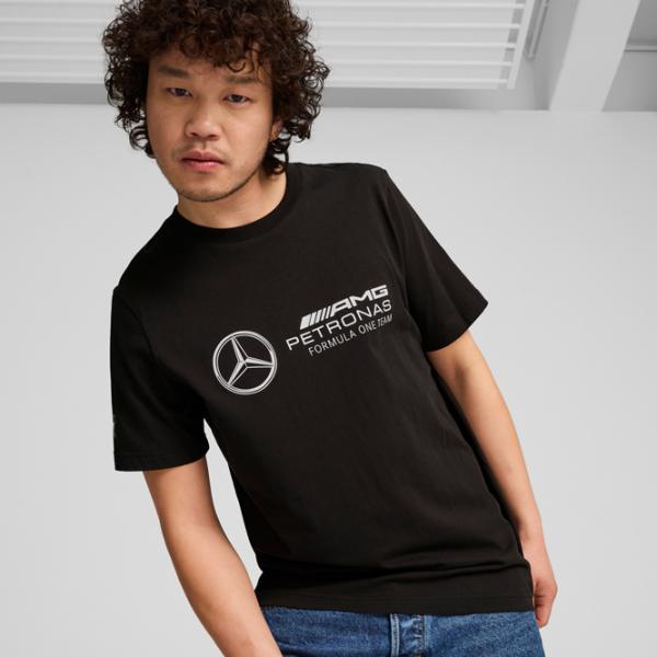Tricou pentru bărbați Puma Mapf1 Ess Logo Tee 100% bumbac / Black photo 2
