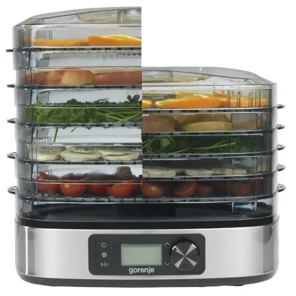 Uscător de fructe și legume Gorenje FDK500DE  380 W / Inox photo 2