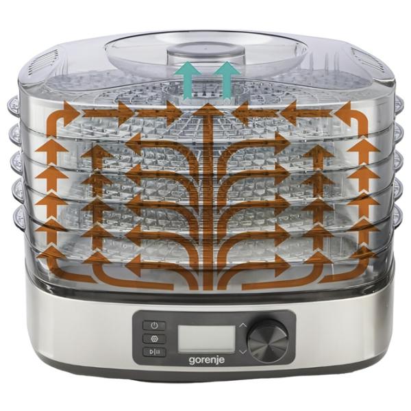 Uscător de fructe și legume Gorenje FDK500DE  380 W / Inox photo 4