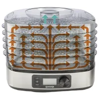 Uscător de fructe și legume Gorenje FDK500DE 380 W / Inox photo 4