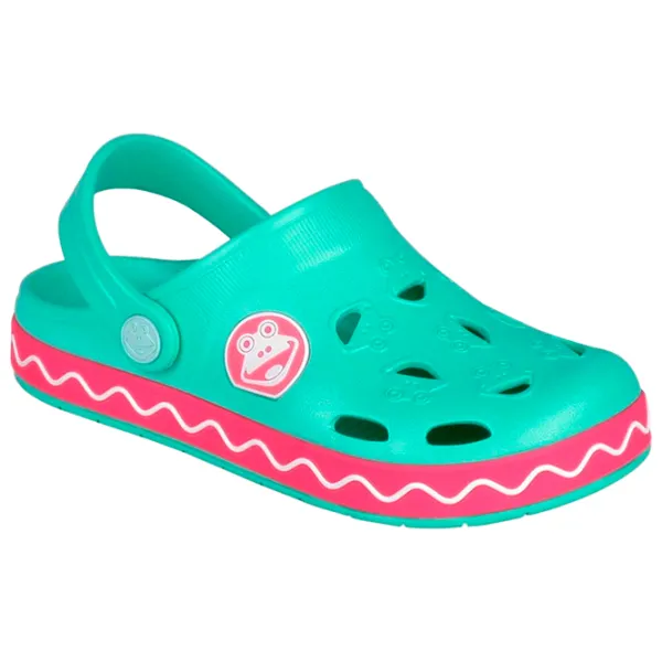 Șlapi pentru băieți Coqui Froggy 8801 35 / Green photo 1