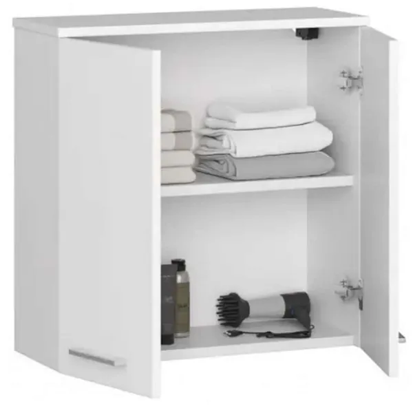 Dulap suspendat pentru baie Acord Fin W60 2D PAL / White photo 2