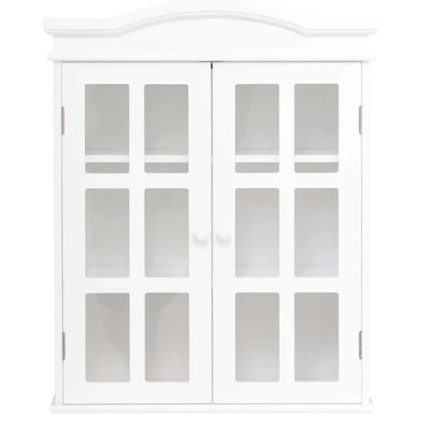 Dulap suspendat pentru baie Costway HW57080  MDF / White photo 1