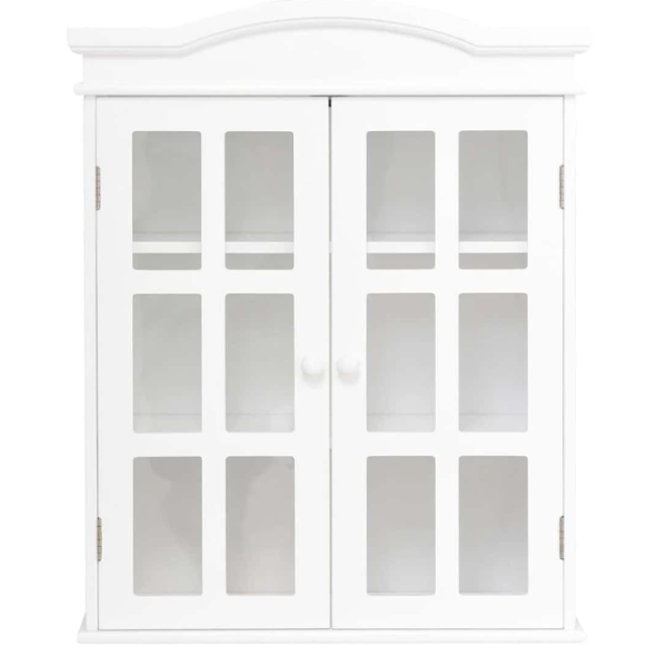 Dulap suspendat pentru baie Costway HW57080  MDF / White photo 1