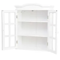 Dulap suspendat pentru baie Costway HW57080 MDF / White photo 2
