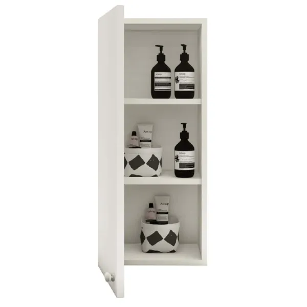 подвеснои шкаф для ваннои комнаты Haaus Zaria 1U  ЛДСП / White Gloss photo 3
