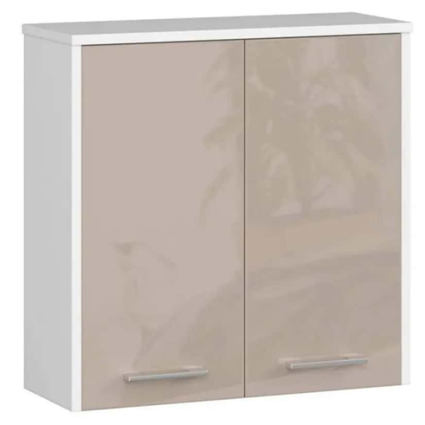 Dulap suspendat pentru baie Acord Fin W60 2D  PAL / Cappucino photo 1