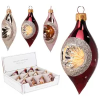 Jucării pentru brad Christmas 54228 8 cm / Multicolor