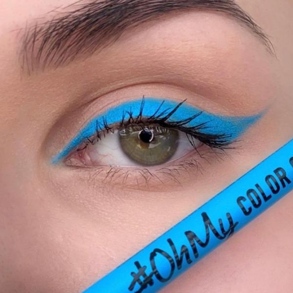 Карандаш для глаз Lamel OH MY COLOR GEL EYE LINER  / Синий photo 3 Карандаш для глаз Lamel OH MY COLOR GEL EYE LINER  / Синий photo 3