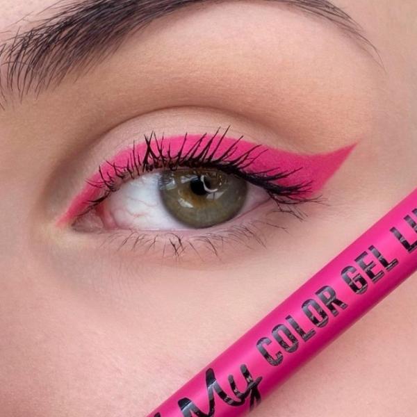 Карандаш для глаз Lamel OH MY COLOR GEL EYE LINER  / Розовый photo 3 Карандаш для глаз Lamel OH MY COLOR GEL EYE LINER  / Розовый photo 3