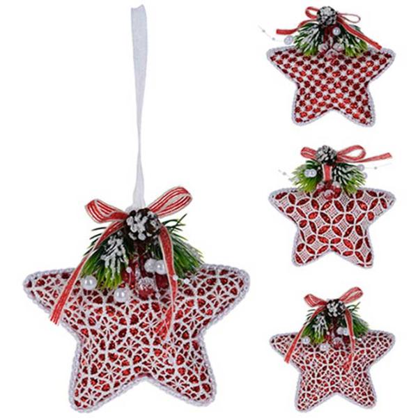 Jucării pentru brad Christmas 49152 12 cm / Red photo 1