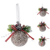 Игрушки для ёлки Christmas 49139 6 см / Золото