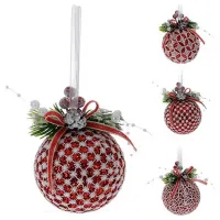 Jucării pentru brad Christmas 49140 8 cm / Red